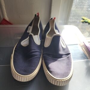 Thom Browne Men's Navy Slip-On Shoes